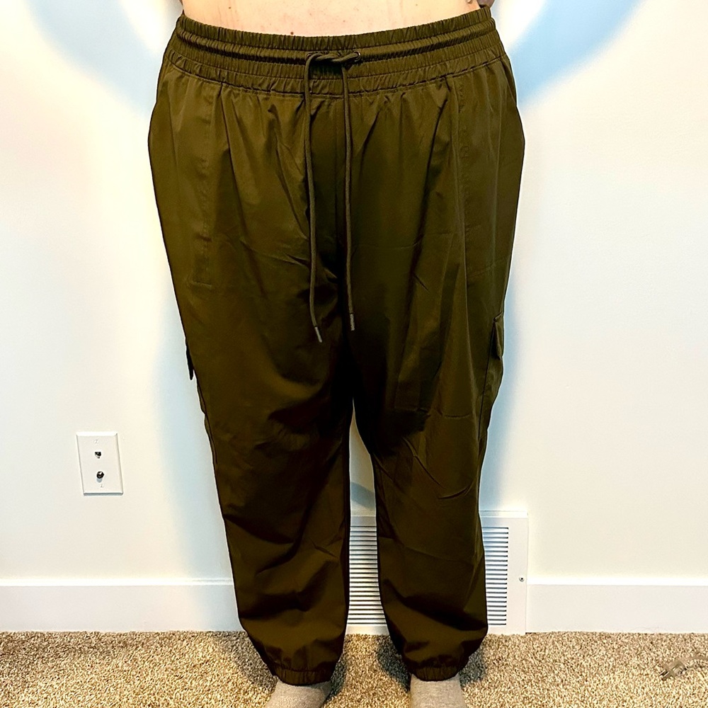 Dark Green Jogger Pants | Plus-Size Bottoms | Active Zone, Penningtons